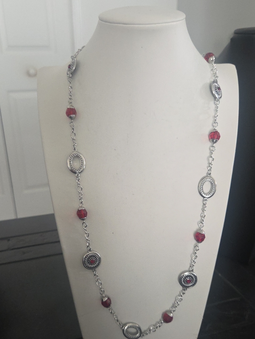 Paparazzi Glammed Up Goals Red Necklace NWT